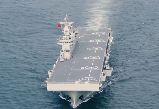 海軍新篇章，075型三號艦正式入列，海軍新篇章，075型三號艦正式入列啟航