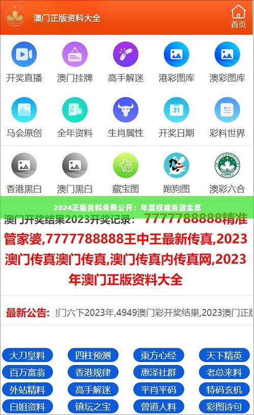 2024正版資料免費公開，獲取優(yōu)質資源的全新途徑，優(yōu)質資源獲取新途徑，2024正版資料免費公開